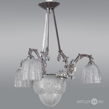 Люстра «Цветочный узор» в стиле ар-деко