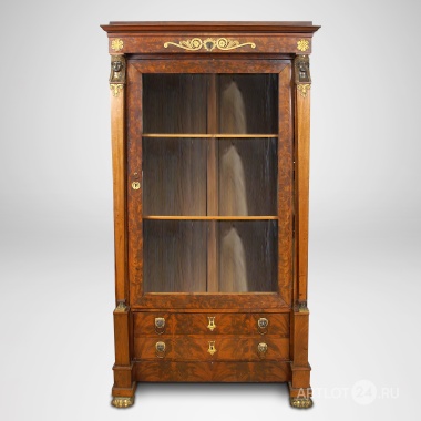 Французский книжный шкаф в стиле ампир