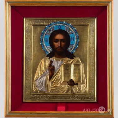 Икона "Спас Вседержитель" в киоте