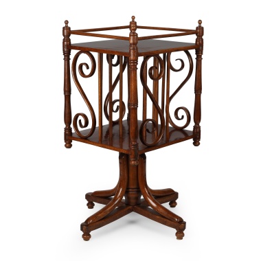 Вращающаяся книжная этажерка в стиле Тонет