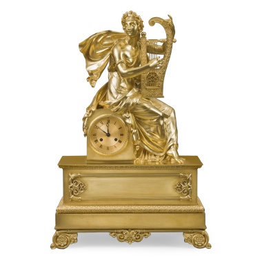 Каминные часы «Муза любовной поэзии Эрато»