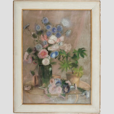 Натюрморт с цветущими астрами