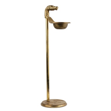 Пепельница в виде трости с навершием в виде головы лошади