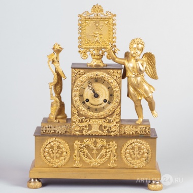 Часы каминные "Амур"