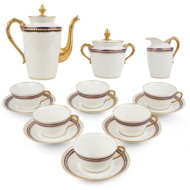 Кофейный сервиз французской мануфактуры Лимож