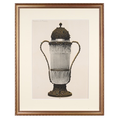 Хромолитография экспонаты сокровищницы Сан Марко «Амфора из горного хрусталя»