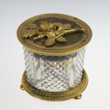 Хрустальная чернильница в стиле ампир Императорского стеклянного завода