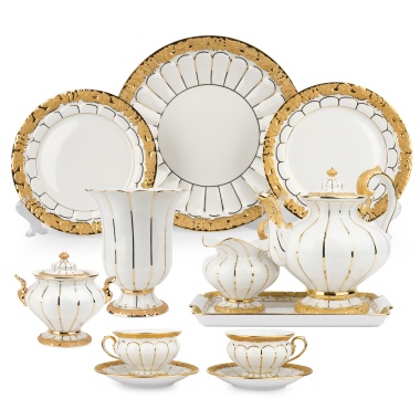 Чайный сервиз тет-а-тет «Золотое барокко» мануфактуры Мейсен