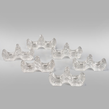 Набор хрустальных подставок для столовых приборов