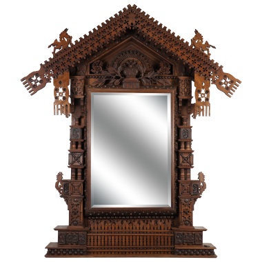 Зеркало настенное в русском стиле 