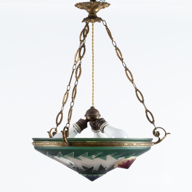 Люстра в форме чаши в стиле ар-деко