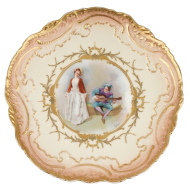 Декоративное блюдо «Серенада» в стиле Севр