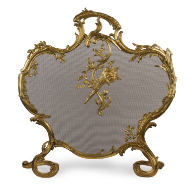 Каминный экран в стиле рококо