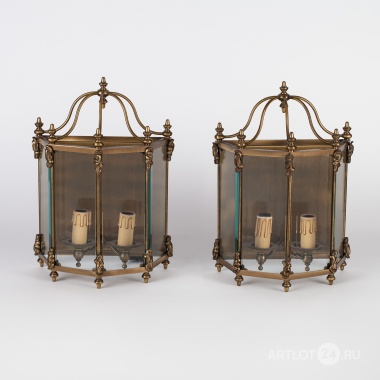 Комплект парных светильников в стиле ар-деко