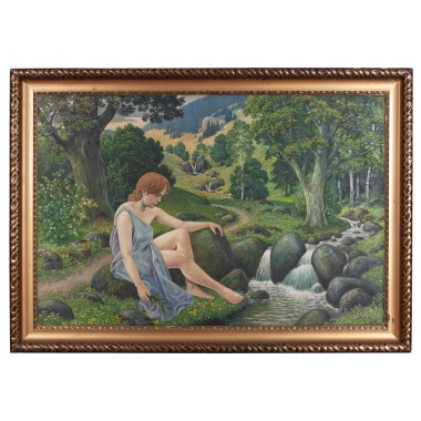 Картина «У лесного ручья»