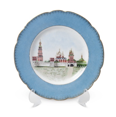 Декоративная тарелка «Вид Новодевичьего Богородице-Смоленского монастыря»