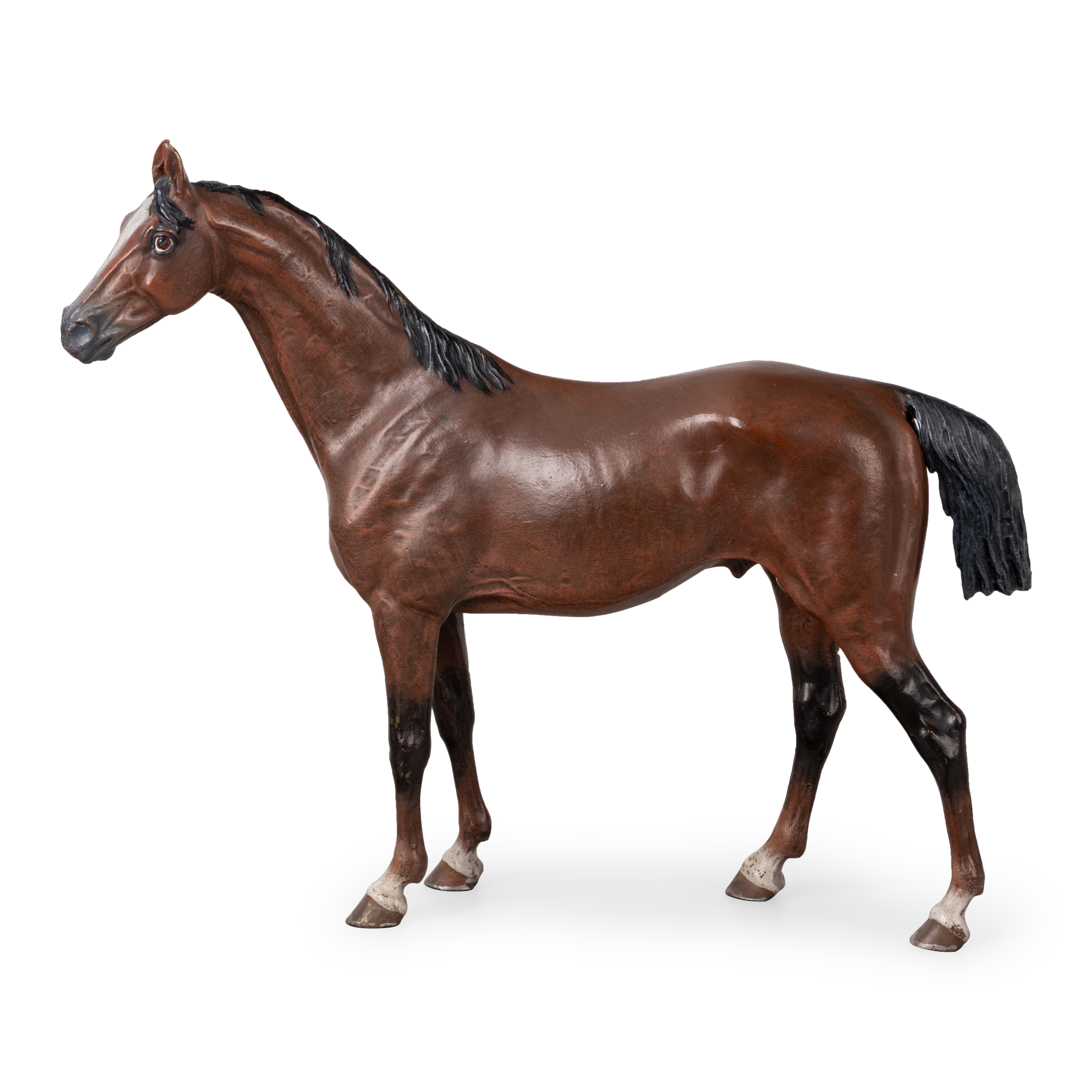 Бронзовая скульптура «Скаковая лошадь»