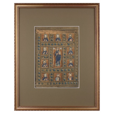 Хромолитография экспонаты сокровищницы Сан Марко «Переплёт Евангелие, лицевая сторона»