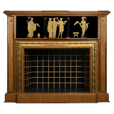 Камин-бар в стиле ар-деко