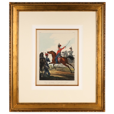 Хромолитография «Штаб и Обер Офицеры Донского Казачьего войска»