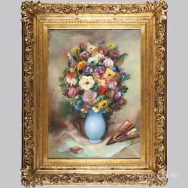 «Натюрморт с цветами и веером»