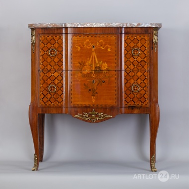 Комод с мраморной столешницей эпохи Наполеон III