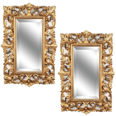 Парные зеркала в стиле барокко "Листья аканта"