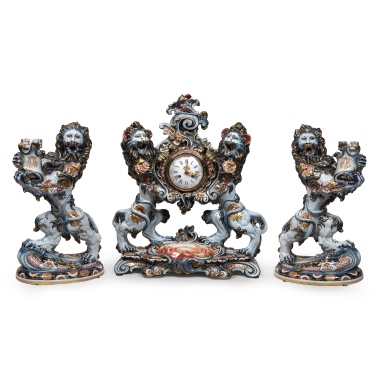 Парадный каминный гарнитур в стиле историзм по модели Эмиля Галле