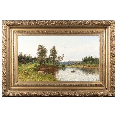 Фёдоров Семён Фёдорович «Пейзаж на реке»