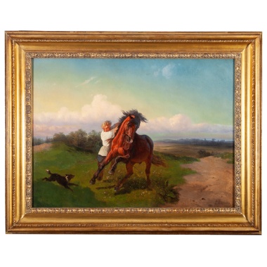 Сверчков Николай Егорович «Укрощение коня»