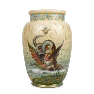 Ваза Императорского фарфорового завода с изображением ихтиокентавра