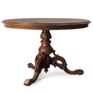 Стол с круглой столешницей