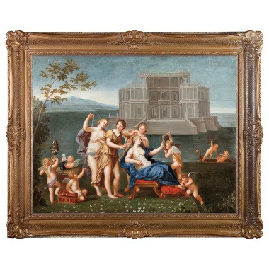 «Венера перед зеркалом в окружении амуров»