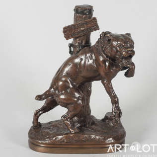 Скульптура «Сторожевая собака на цепи»